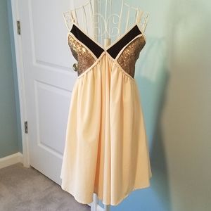 Tobi vneck sequin mini dress